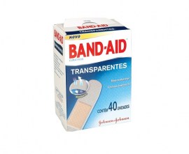 BAND AID - CURATIVO TRANSPARENTE - 40 UNID - L40P30 - J&J
